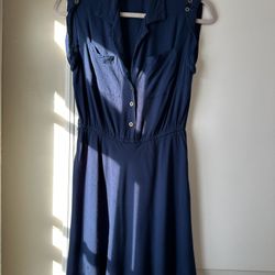Blue Shirt Dress