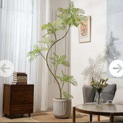  7.9ft Artificial Tree Indoor-Fake Tree Faux Plants