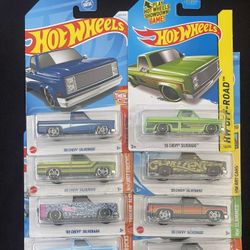 Hot wheels 83 Silverado Lot Of 8