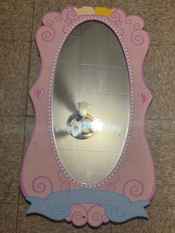 Pink Decorative princess theme Girls Wall Mirror
