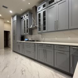 Gray Shaker Kitchen Cabinets – Modern Style | Fast Delivery | Best Price