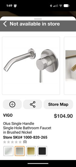 Wall mount bathroom faucet (43 Ave and Baseline in Laveen)
