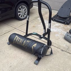Like NewEverlast Dual Station Heavy Punching Bag & Speed Bag Boxing Trainer 