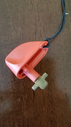 Key for cordless lawn mower