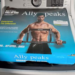 ALLY PEAKS Pull Up Bar Thickened Steel Pipe Super Heavy Duty Steel Frame Upper Workout Bar| Multi-Grip Strength for Doorway | Indoor Chin-Up Bar Fitne