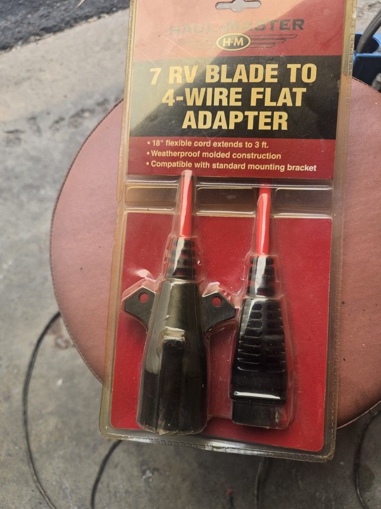 7 RV Blade To 4 Wire Flat Adapter