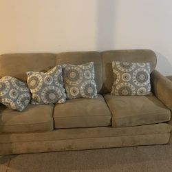 Couch With Pull Out Bed Mattress Included 