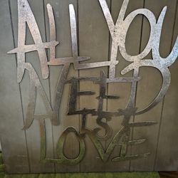 "All You Need Is Love" Wall Decor