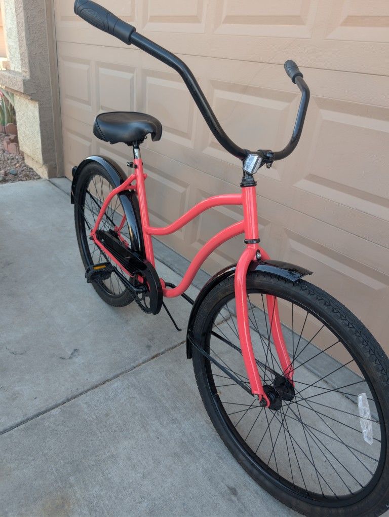 26"SCHWINN WOMENS BEACH CRUISER BIKE (L). SINGLE SPEED LIKE NEW WITH FRESHLY TUNE UP 👌🏼