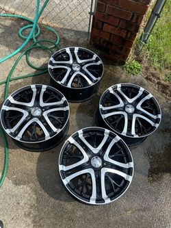 Set of 4 Black  Rims 20”