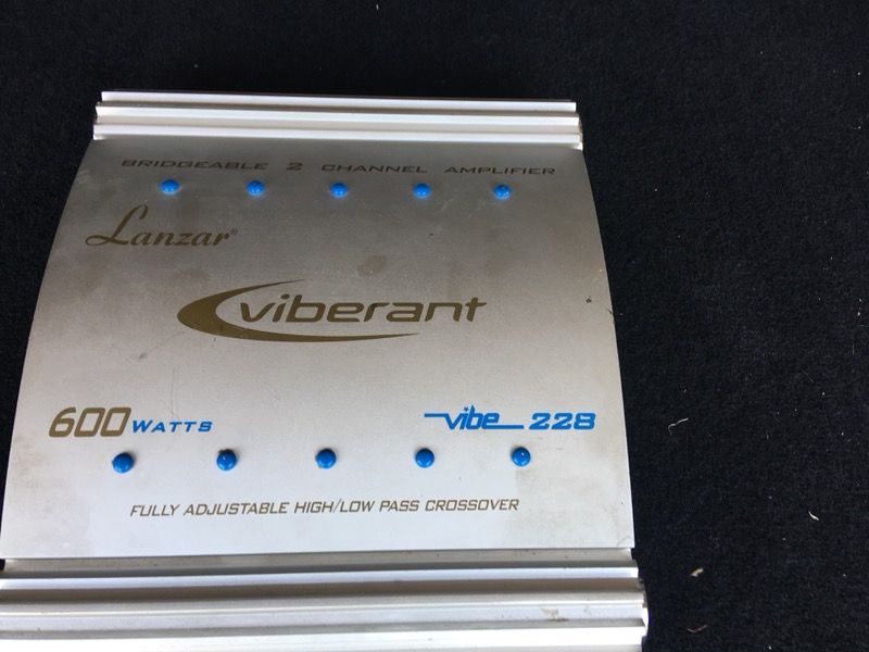 Lanzar Vibe 228 600 Watt 2 channel amp bench tested