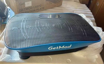 New GETMOD Vibratory Plate Machine - Multifunctional Fitness Equipment for Home, 10 Adjustable Speed Levels, 3D Anti-Slip Surface, Bluetooth Music Syn
