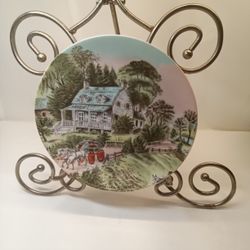 Vintage Currier And Ives Collector Plate 