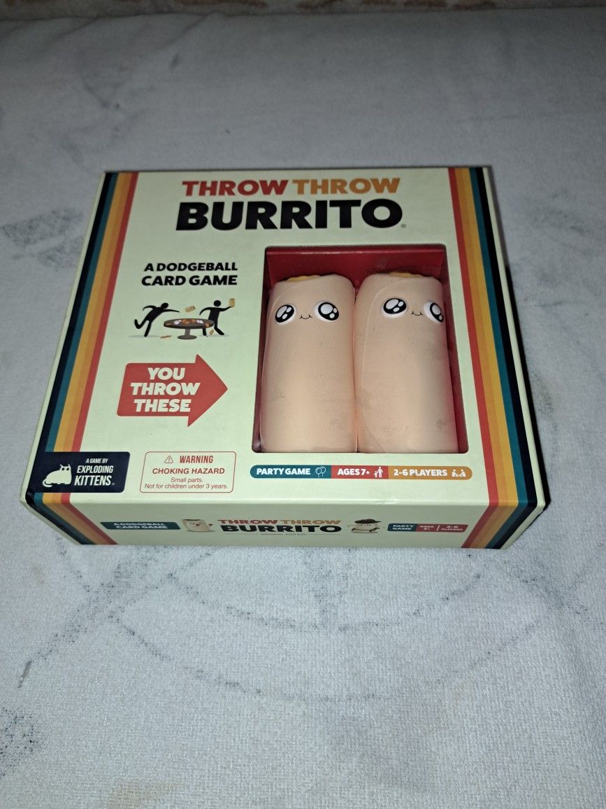 Throw Throw Burrito A Dodgeball Card Game In Excellent New Condition (Is Complete Nothing Missing)