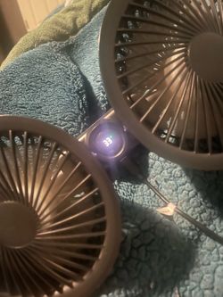 Triple Head Desktop Fan with LED Display