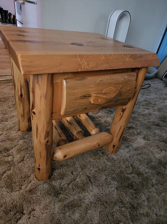 3 Piece Handmade White Cedar Bedroom Set