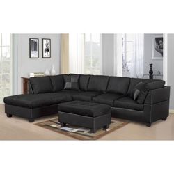 Brand New Black Sectional Only