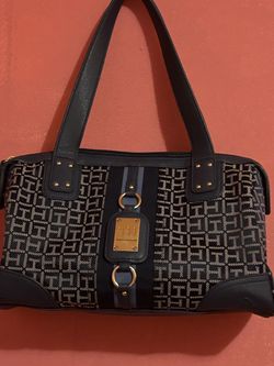 Tommy Hilfiger Monogram Satchel Handbag