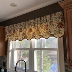 Waverly Floral Valances One Pair