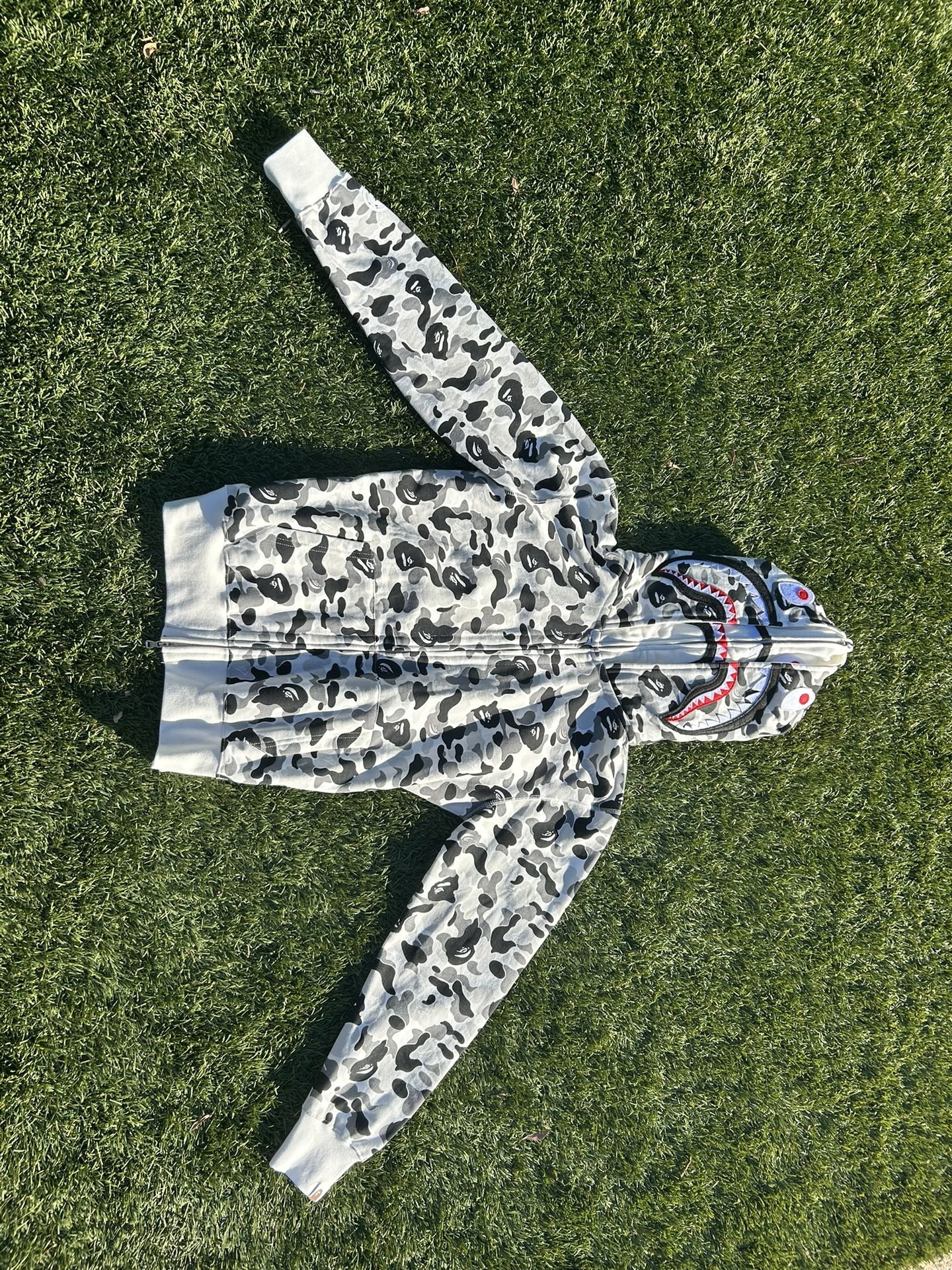 BAPE ABC Camo Double Shark Full Zip Hoodie