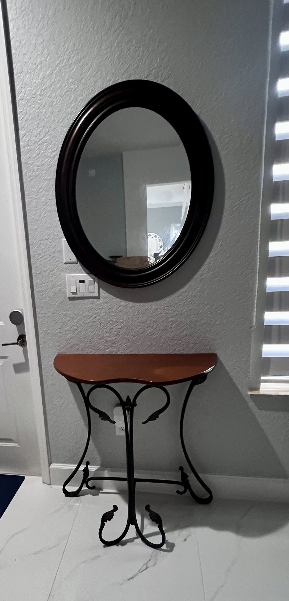 Entryway Table And Mirror 