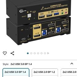 2 Port USB 3.0 8k 144 Hz Kvm