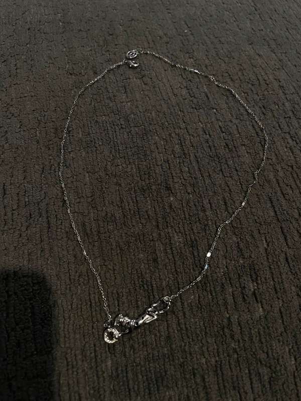 silver necklace
