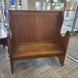 Antique church pew 