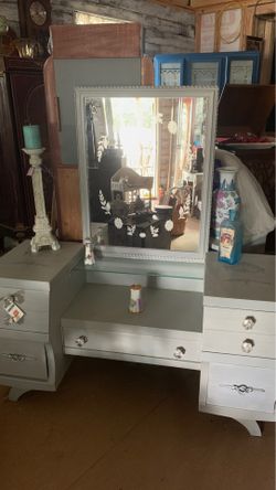 One of a kind blue-gray dresser