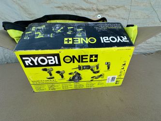 RYOBI ONE+ 18V Cordless 6-Tool Combo Kit with (2)  2.0 Ah Battery, and Charger