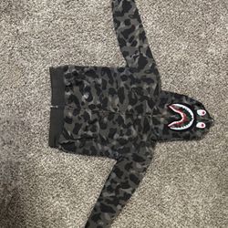 BAPE 1st Camo Shark Full Zip Hoodie 'Green'