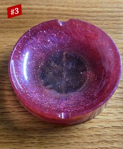 Handmade resin ashtray
