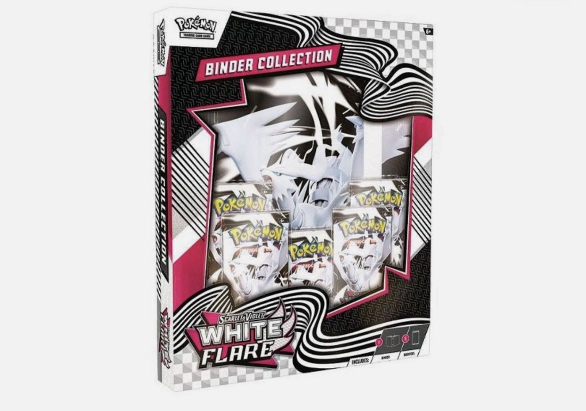 White Flare Binder Collection (12) - Presale - New In Box/Sealed Pokemon Cards