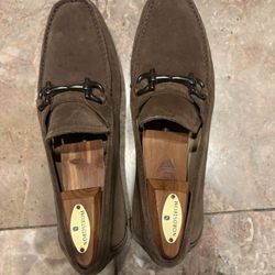 Ferragamo Loafer Size 8 Men’s Brown Suede