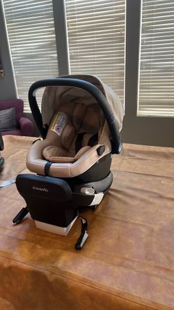 Evenflo Revolve180 LiteMax NXT Rotating Rear-Facing Lightweight Preemie and Infant Car Seat 3-30lbs. with SensorySoothe. Easy Install with Base (Topaz
