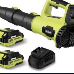 Leaf Blower Cordless Comes With 2 Batteries! Brand New 