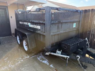 Dual Axle Dump Trailer with Mesh Sides