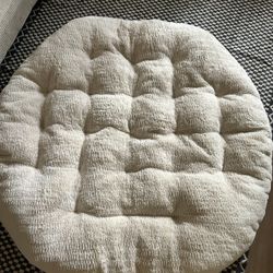 Faux Fur Papasan Chair Cushion