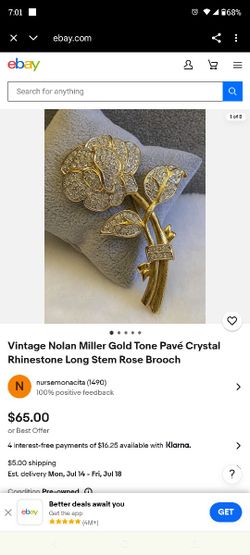 Vintage Rose Pin 