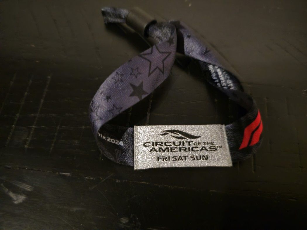 F1 Austin Circuit Of Americas 3-day GA Wristband