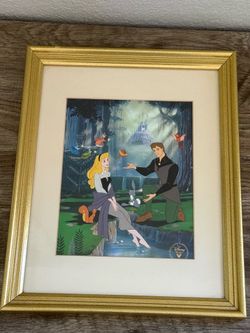 SLEEPING BEAUTY - DISNEY STORE EXCLUSIVE COMMEMORATIVE LITHOGRAPH 12.5T x 15.5W Price is firm, cash only