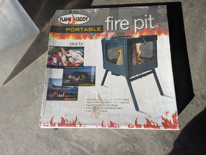 New Fire Pit In Box