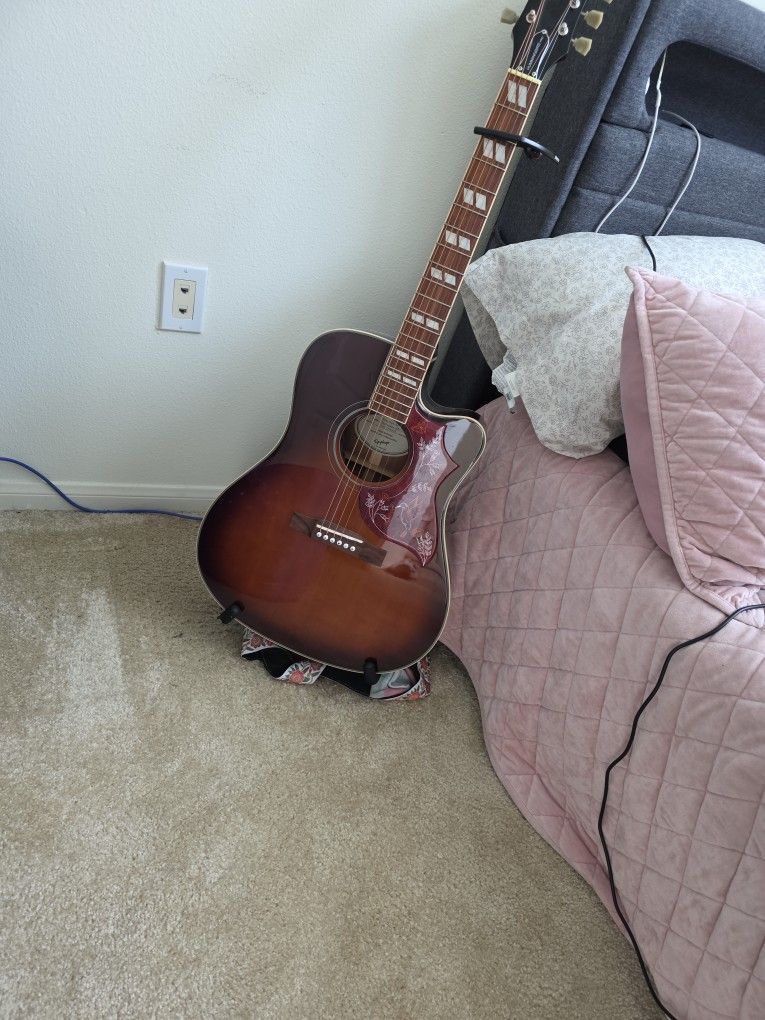 Acoustic Guitar Hummingbird