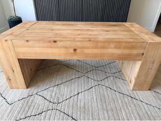 Natural Wood Coffee Table