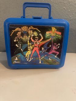 Vintage Mighty Morphin Power Rangers Plastic Lunch Box
