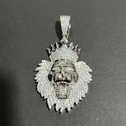 .925 Silver Lion Pendant