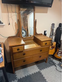 Dresser with mirror