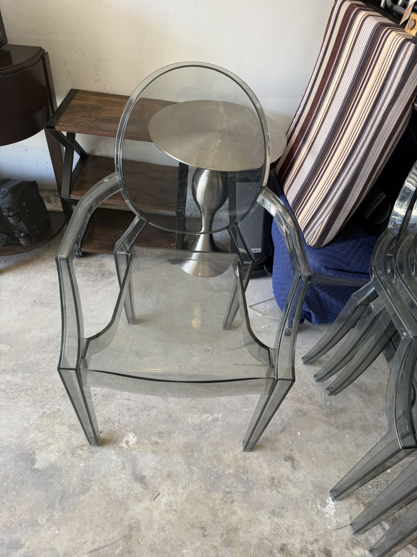 4 Transparent Acrylic Chairs