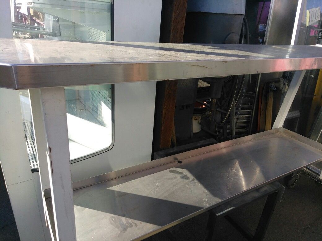 Stainless table double level
