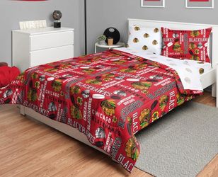 Chicago blackhawks full size bedding set brand new HNL hockey